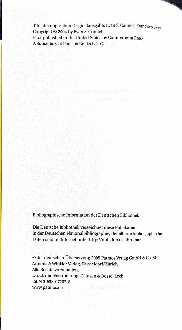 Libri: Connell Evan S., Francisco Goya – Nuovo (secondo la descrizione) da Sarnen venduto da Livres 3