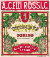 Etikette (gross) - Vermouth Torino "Fratelli Rossi" /bd