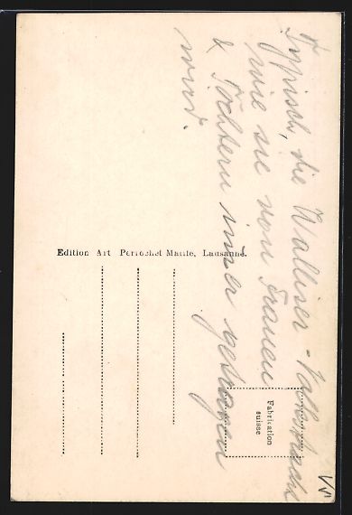 Cartoline postali: AK Saas-Fée, Costumes du pays – Usato da Berlin venduto da bartko-reher 1