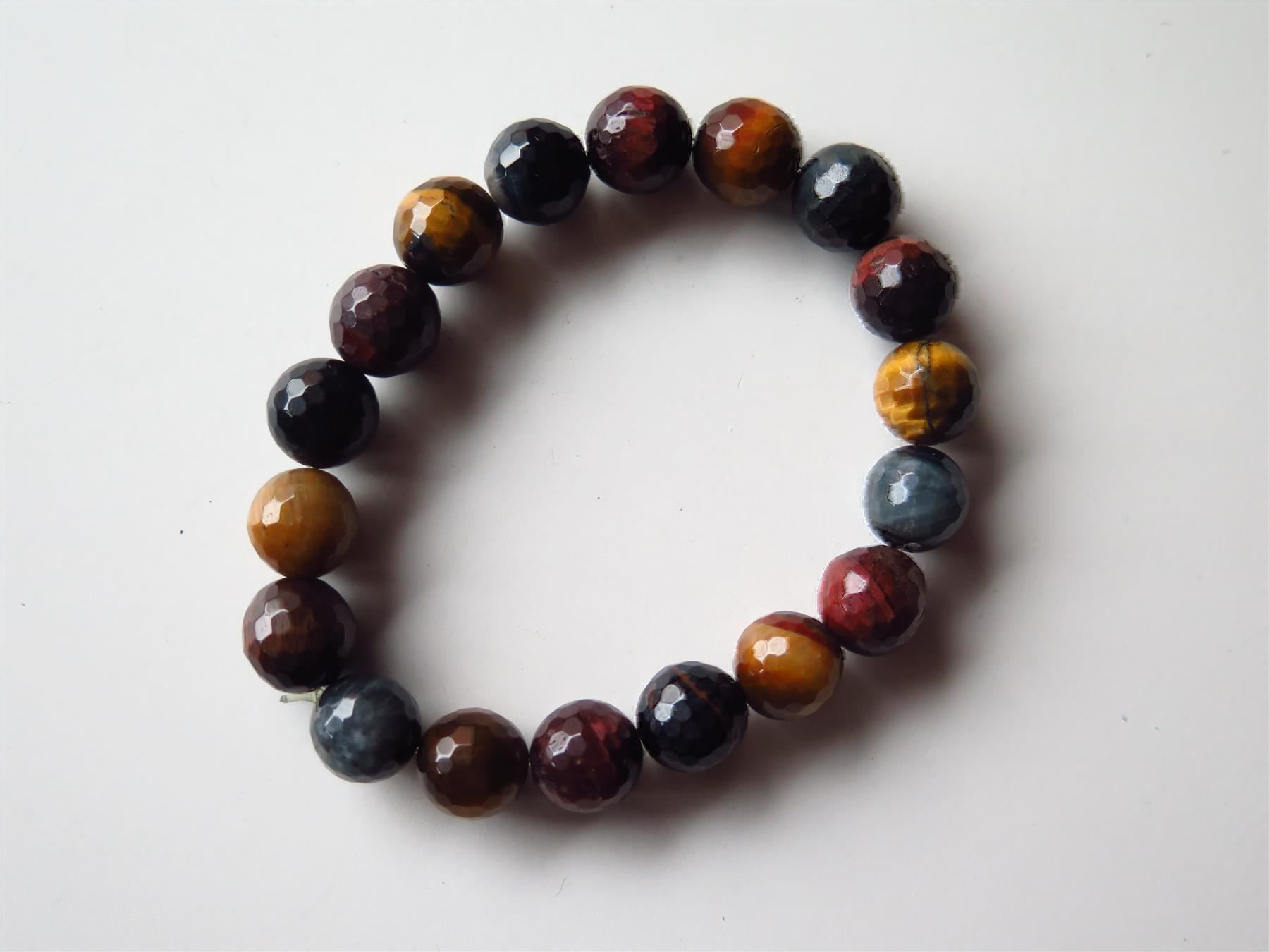 Bracciali & Braccialetti: 22W ARMBAND Tigerauge rund – Usato da Bern venduto da Jwpm66