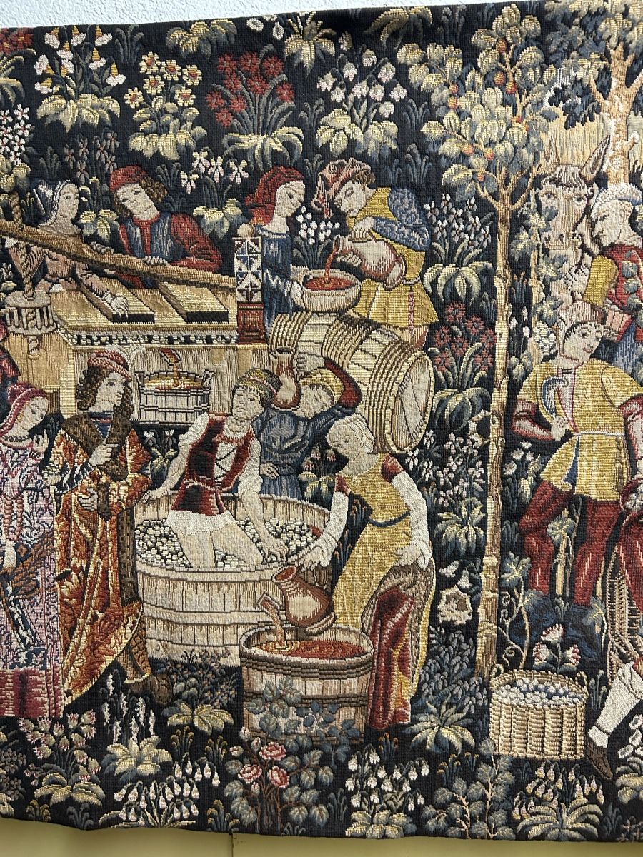 Tappeti: Wandteppich "Weinlese" mittelalterlich 95x160cm – Usato da Köniz venduto da mimi612 4