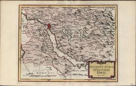 Zürich Kupferstichkarte  von Reilly 1790