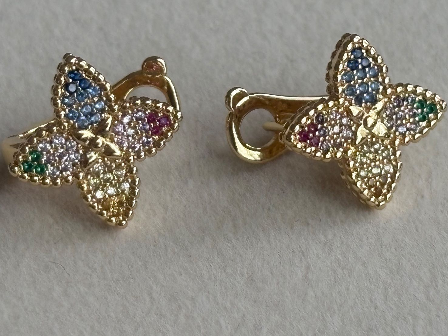 Orecchini pendenti & Orecchini a lobo: Luxus Elegante Ohrstecker Ohrschmuck Multicolore Farbe:Gold – Nuovo (secondo la descrizione) da Biel-Bienne venduto da Roserosse13