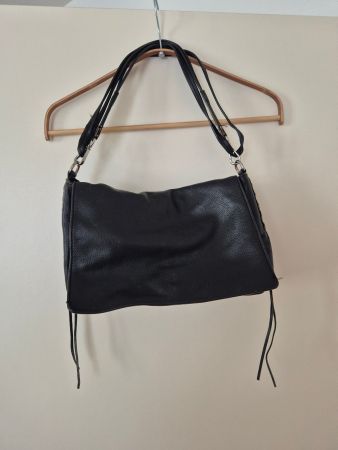 Ledertasche, Schwarz