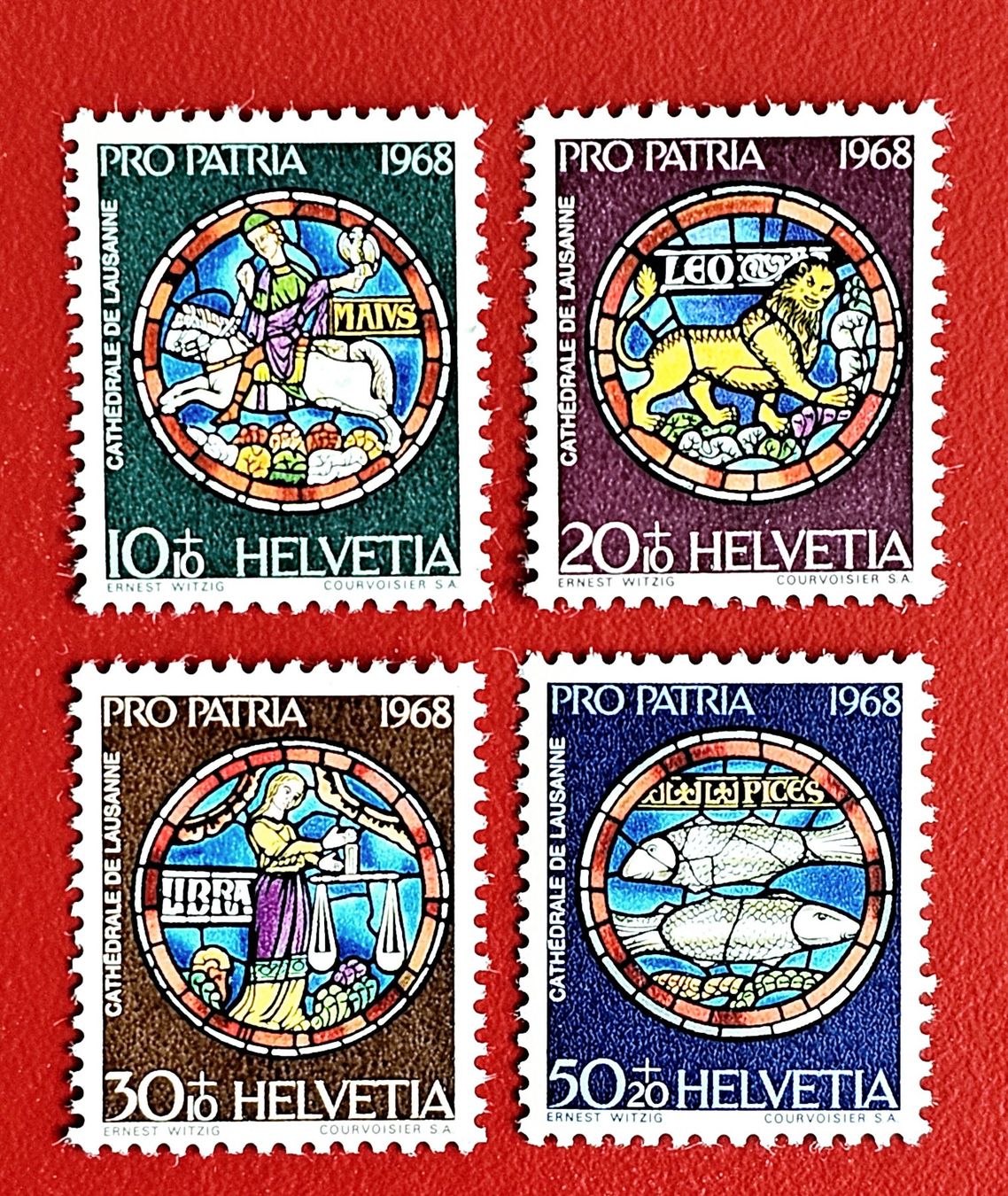 Tutti i francobolli: PRO PATRIA SATZ 138 -  141 1968** POSTFRISCH – Nuovo (secondo la descrizione) da Düdingen venduto da Quartierstrasse
