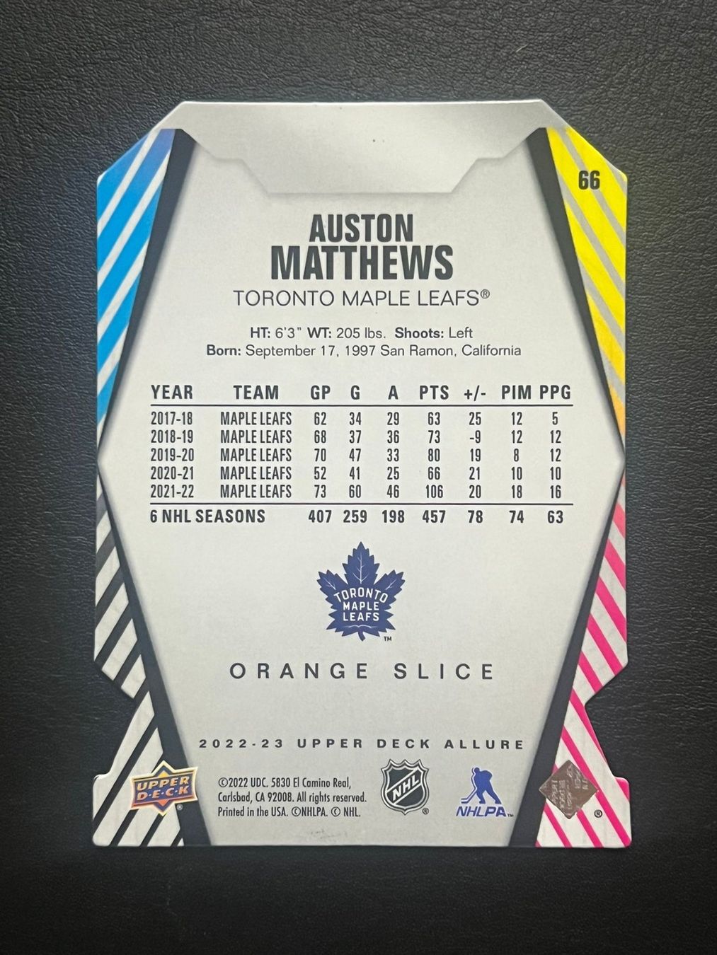 NHL Carte collezionabili: Auston Matthews 2022 Orange Slice Toronto Maple Leafs – Nuovo (secondo la descrizione) da Möhlin venduto da SwissHockeyCards 1