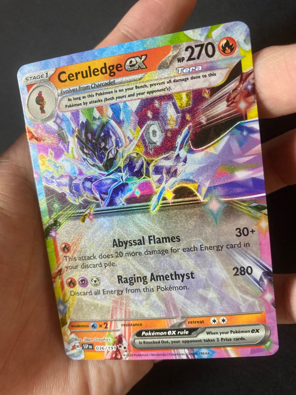 Pokémon Sammelbilder & Trading cards: Ceruledge ex 36 - Surging Sparks - EN – Neu (gemäss Beschreibung) aus Hausen AG von Shrade 1