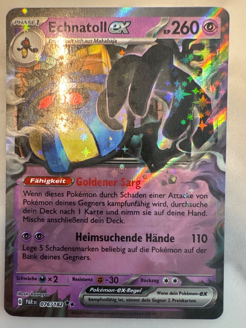 Pokémon Cartes à collectionner: Echnatoll ex PAR076 DE - Paradoxrift – Neuf (Voir description) à Wil SG par Prof.Eich