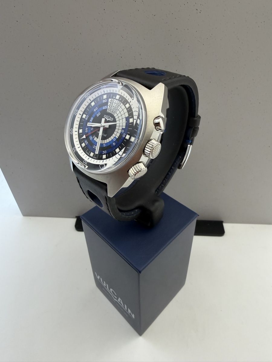 Vulcain Orologi: Vulcain Nautical Cricket Seventies – Nuovo e nell'imballaggio originale da Crans VS venduto da horlogerie-langel 3