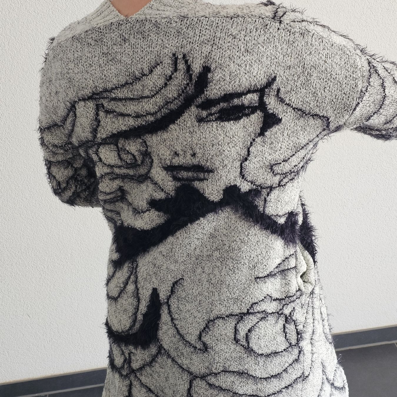 Giacche: Cosy Cardigan, Grey with unique Pattern, Size Medium. – Nuovo (secondo la descrizione) da Matten b. Interl venduto da Vanilla8 2