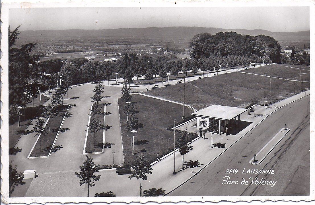 Cartes postales: LAUSANNE, parc de Valency – D'occasion à Les Verrières par Scampi0