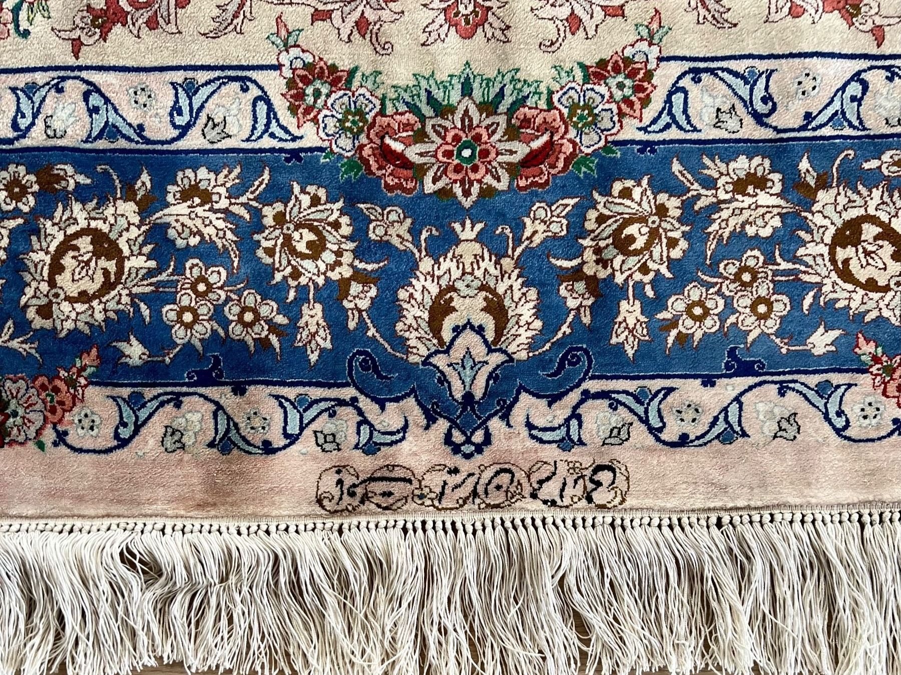 Tappeti: Rare Ancient Ghom silk carpet/ tapis/ teppich, signed Erami – Usato da Morges venduto da Audemars07 6