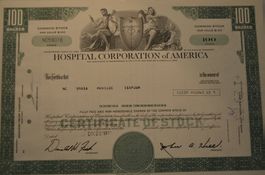 Aktie Hospital Corporation a America NC 59016