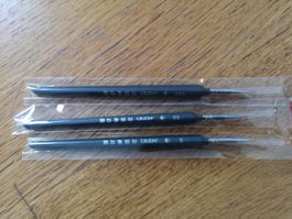 3 Malpinsel für Miniaturen und feine Details (sehr dünn)