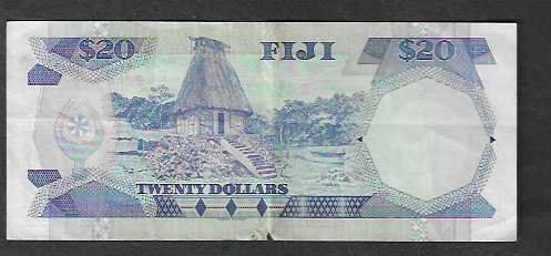 Banknoten: Fiji  20  Dollars   Gebraucht – Gebraucht aus Gordola von coinsandnotes 1