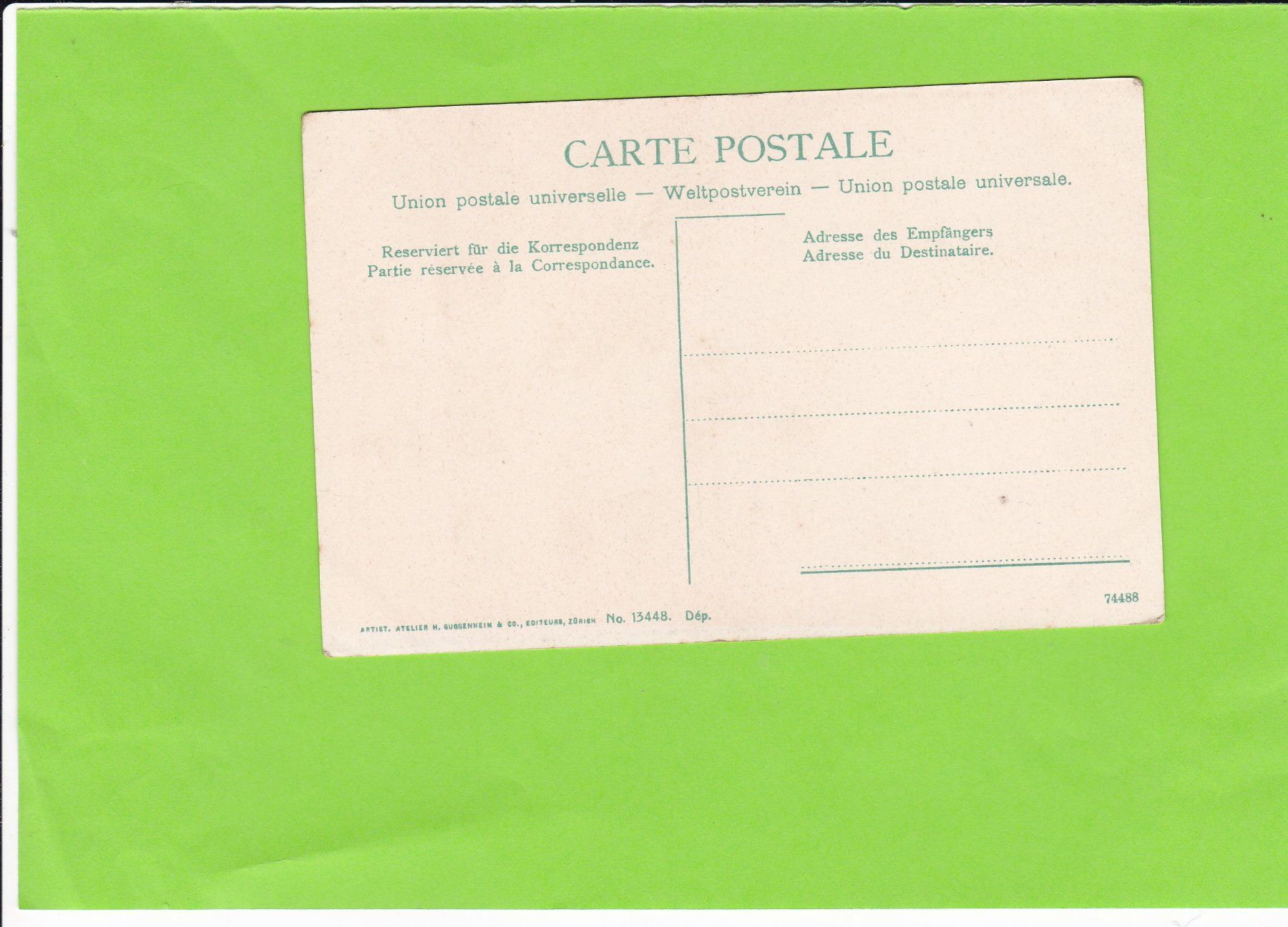 Cartoline postali: Interlaken. English Church – Usato da St. Peterzell venduto da neckertal 1