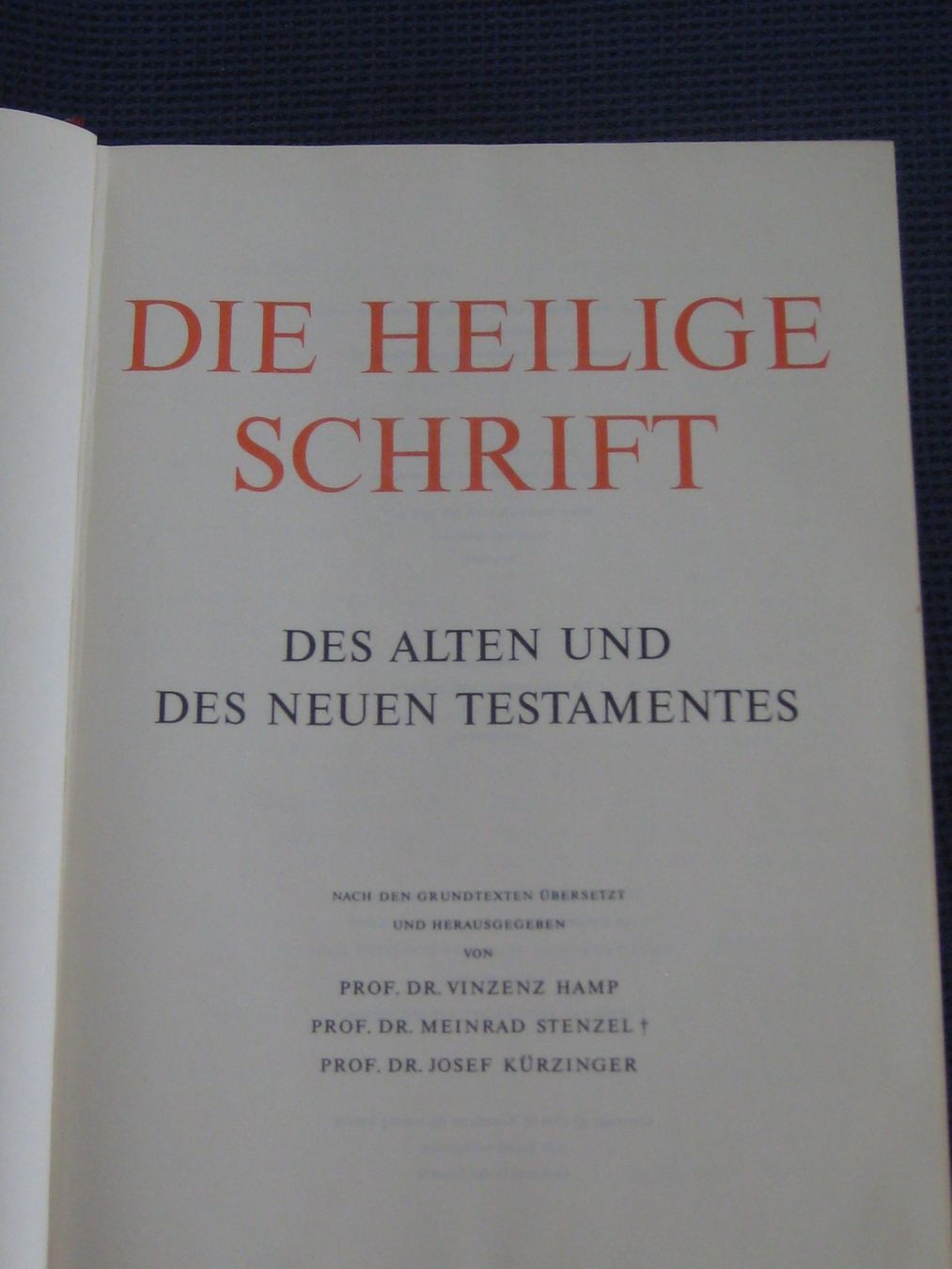 Bücher: Die Heilige Schrift - Top Zustand! – Gebraucht aus Neftenbach von Werthe 2