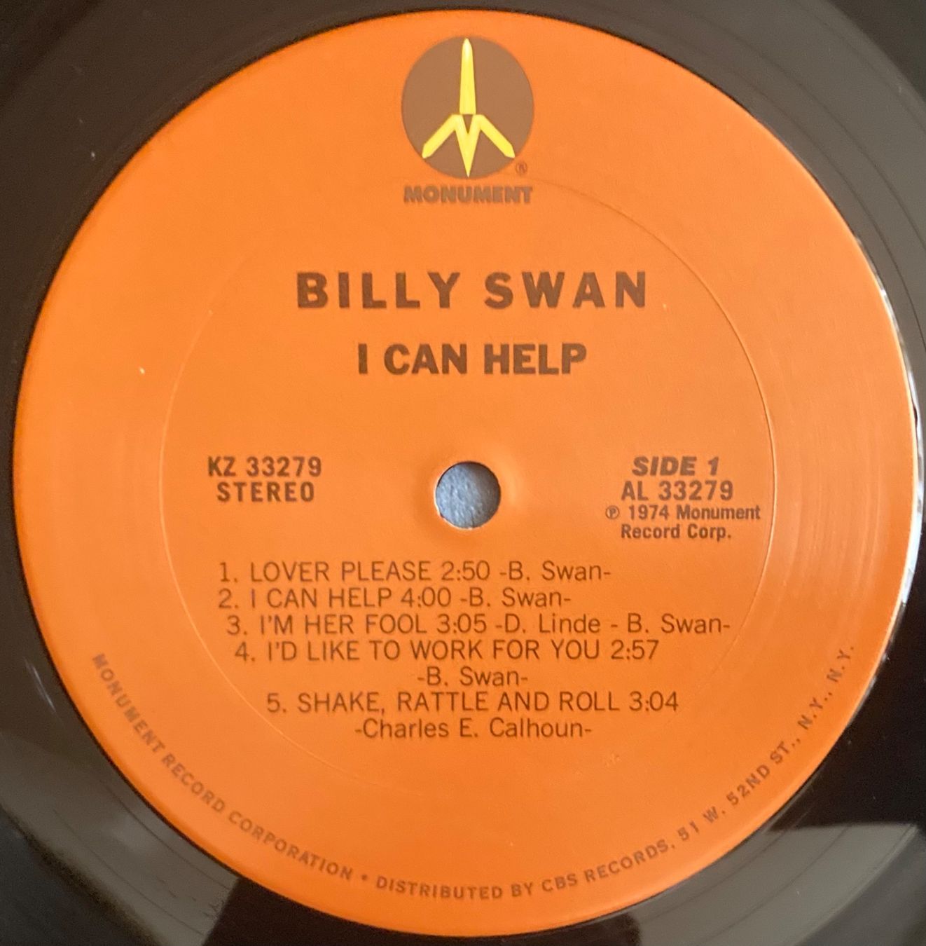 Dischi in vinile: BILLY SWAN - I CAN HELP – Usato da Poliez-Pittet venduto da Newtown-Records 3