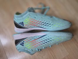 Adidas Hallenschuhe Gr. 35 1/2 türkis neuwertig Top!