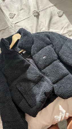Veste Tommy Jeans en sherpa gris foncé taille S