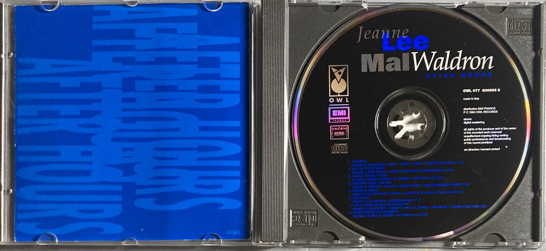 CDs: JEANNE LEE / MAL WALDRON - AFTER HOURS – Gebraucht aus Poliez-Pittet von Newtown-Records 1