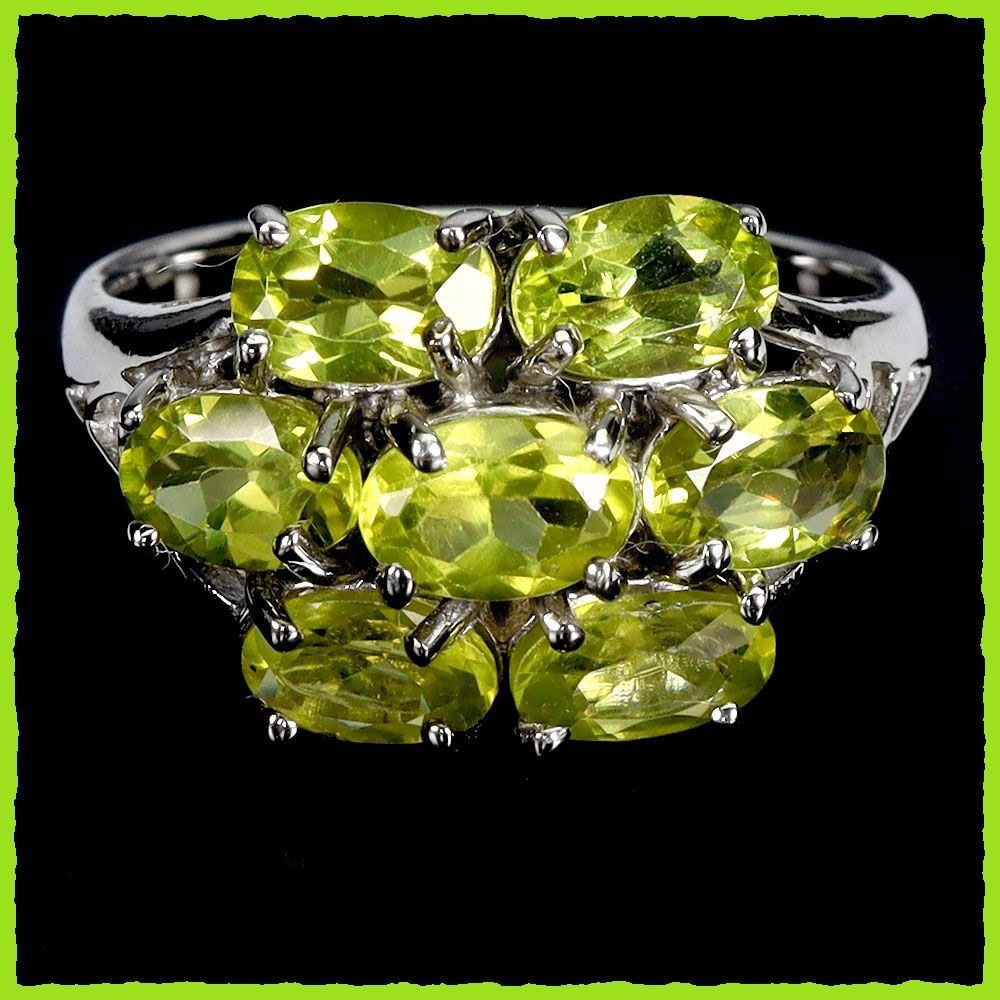 Anelli: ♛ Peridot 925 Silberring – Nuovo e nell'imballaggio originale da Oberglatt ZH venduto da Hot-Spot 1