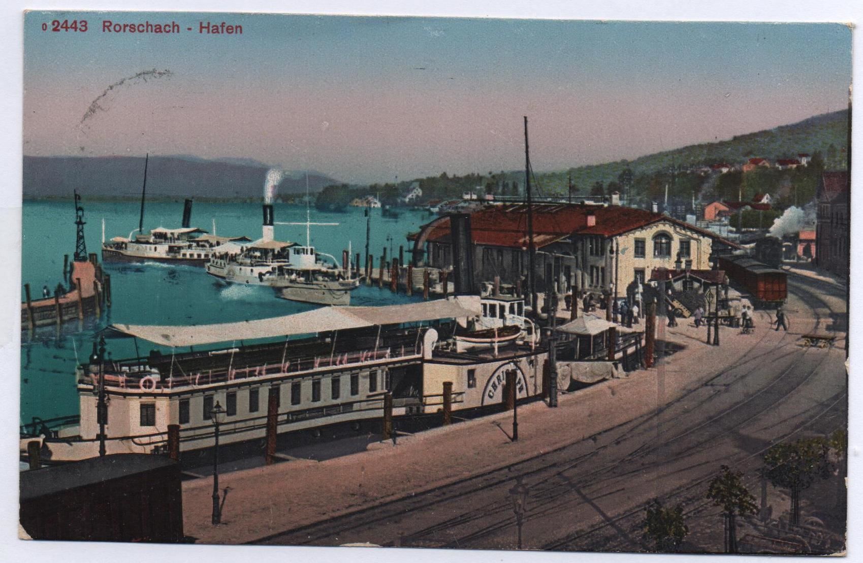 Cartes postales: RORSCHACH Hafen - Dampfer Christoph – D'occasion à Jona par philajona