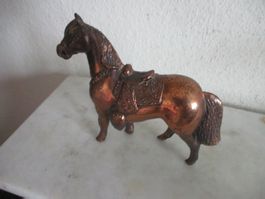 Vintage Kupfer Pferd Pferdchen Figur Western Deko