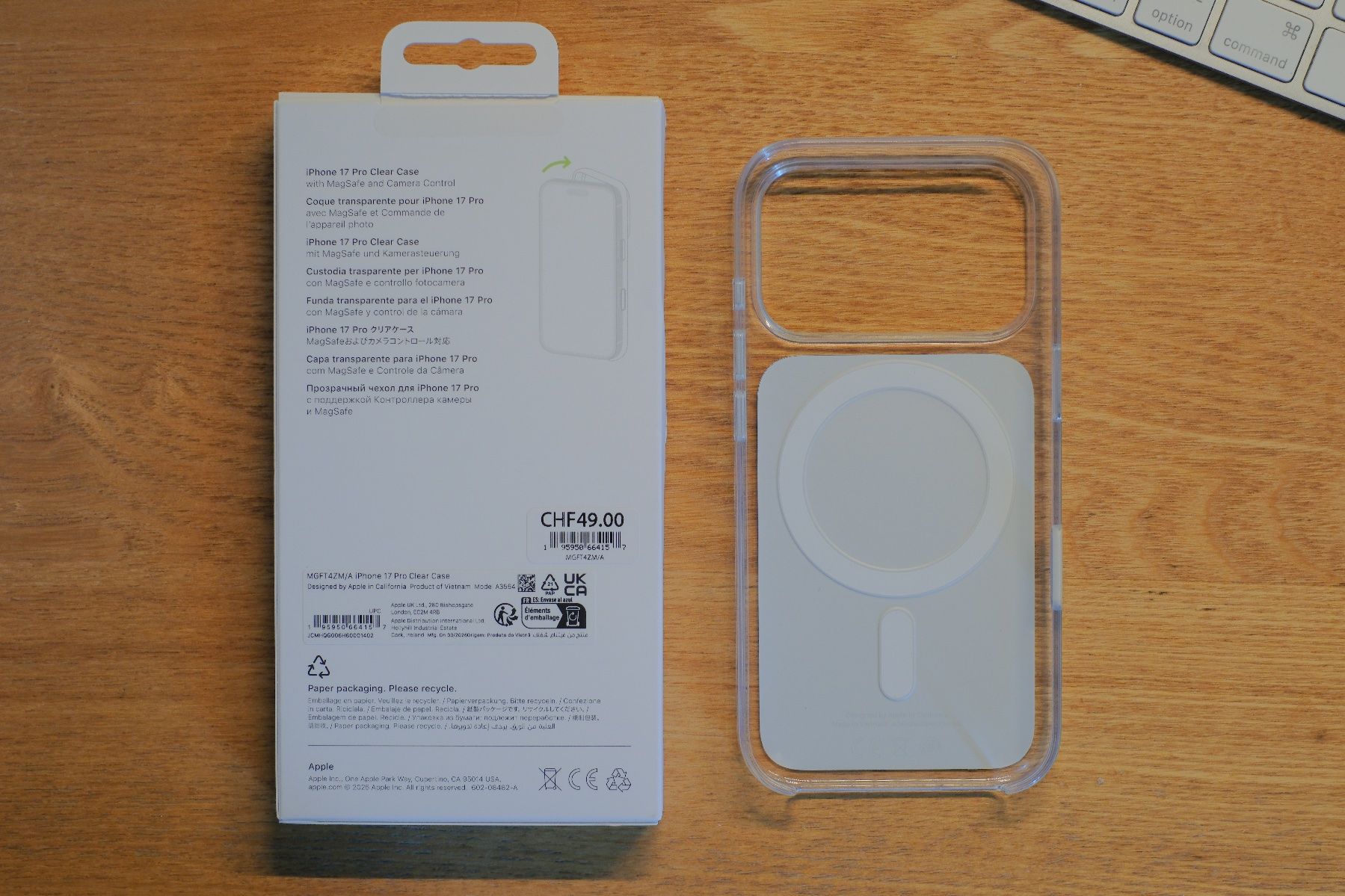 Apple Cover & Protezioni schermo: Apple iPhone 17 Pro Clear Case - Originalzubehör – Usato da Zürich venduto da cbrl 1