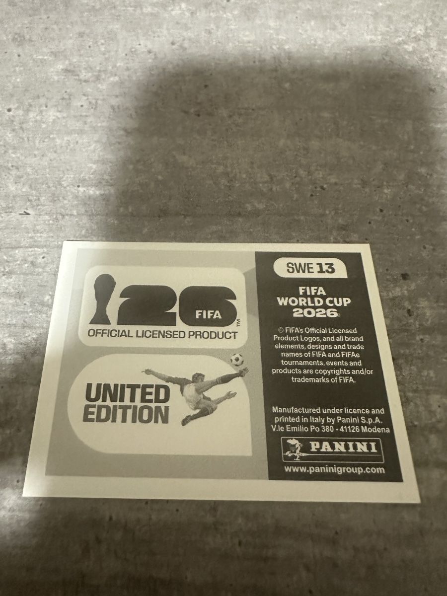 Panini Sammelbilder & Trading cards: SWE 13 , FIFA WORLD CUP 2026 PANINI  – Neu (gemäss Beschreibung) aus Frauenfeld von 1PegPeg1 1