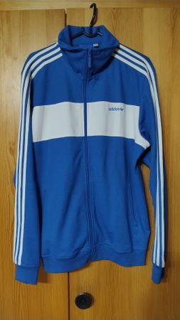 Veste Adidas bleu blanc taille XL neuf