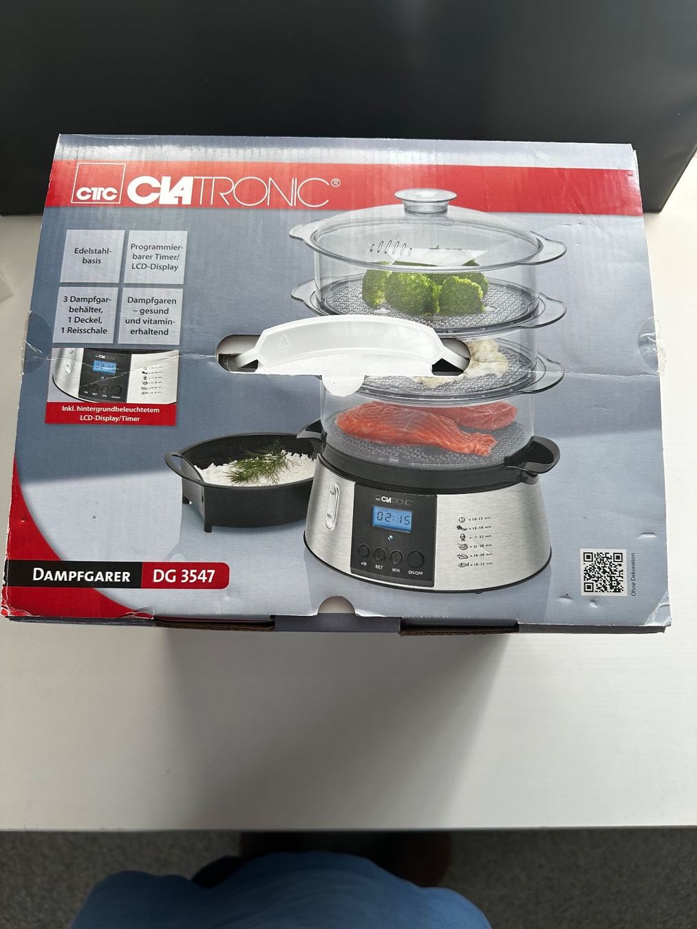 Elettrodomestici da cucina: Dampfgarer von Clatronic NEU – Nuovo e nell'imballaggio originale da Wagenhausen venduto da vintagesecondhand 1