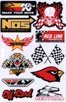 Sponsoren Logo Aufkleber Sticker 1Bogen 27x18cm Tuning ST054