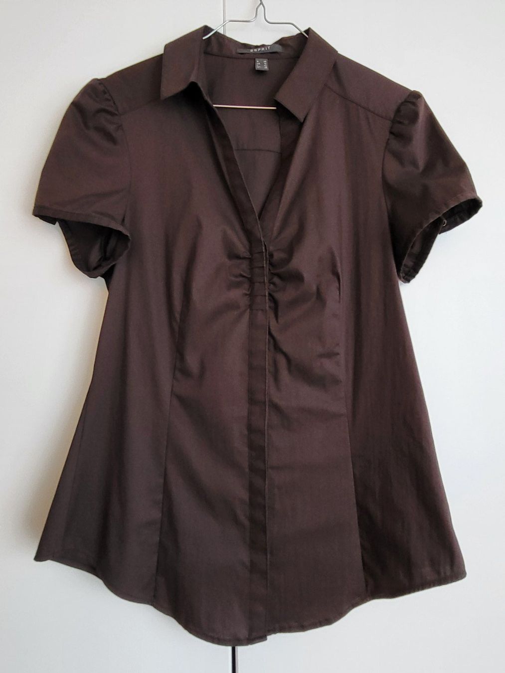Esprit Camicette: Esprit Sommer Bluse, Gr. 38 - Braun, Kurzarm – Usato da Baar venduto da clar6