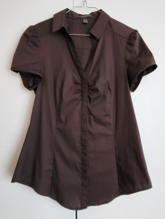 Esprit Sommer Bluse, Gr. 38 - Braun, Kurzarm