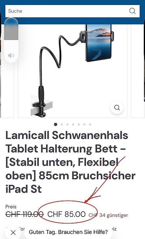 Staffe: Flexible Halterung für Tablet oder Smartphone – Nuovo e nell'imballaggio originale da Lugano venduto da dir_5287 2