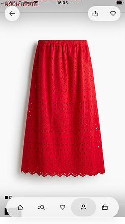Rock H&M broderie anglaise Gr. S NEU
