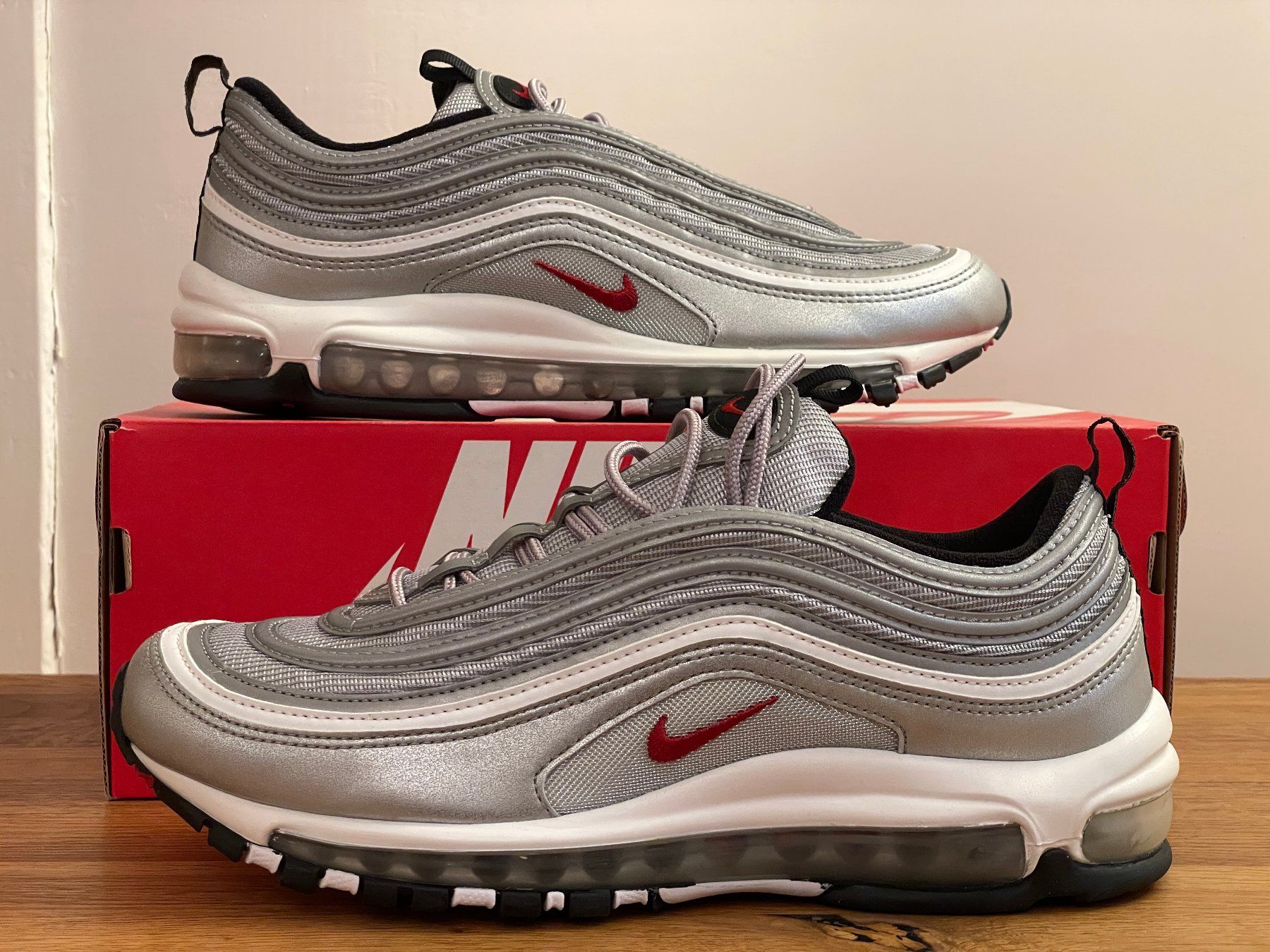 Nike Scarpe da uomo: Nike Air Max 97 OG Silver Bullet 2016  | 42.5 9 – Nuovo e nell'imballaggio originale da Schaffhausen venduto da mar_mfl9