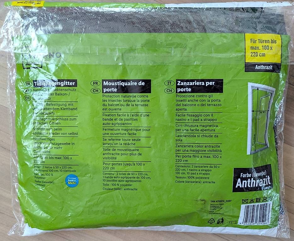 Altro per la casa: Tür- Fliegengitter/ Mückennetz 1x2.2m – Nuovo e nell'imballaggio originale da Bösingen venduto da Geybi 1