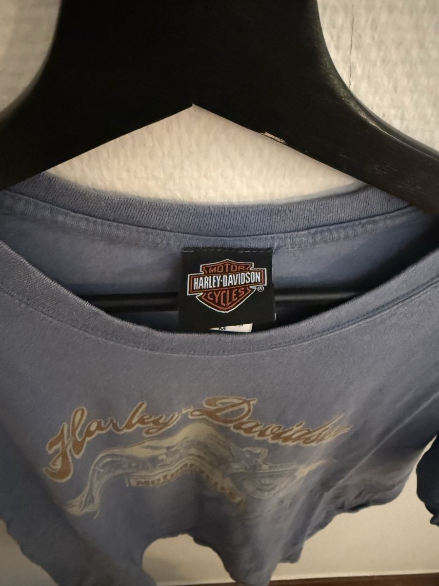T-shirt: Blaues Harley Davidson T-Shirt – Usato da Zofingen venduto da maetzgu 2