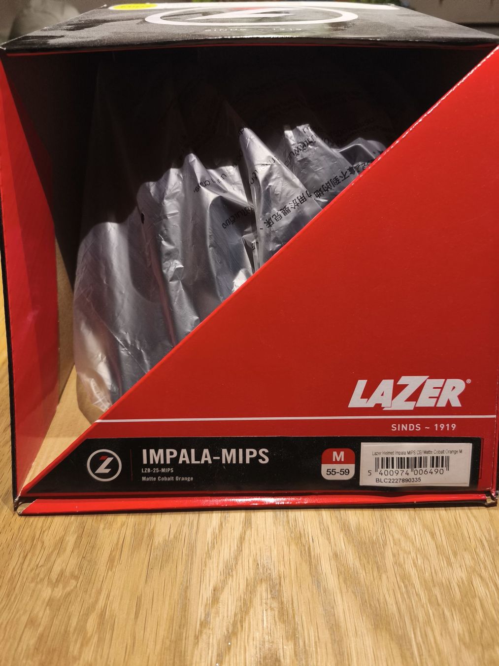 Caschi: Lazer Impala MIPS Helmet - Matte Cobalt Orange - M – Nuovo e nell'imballaggio originale da Zürich venduto da Crowsfeet