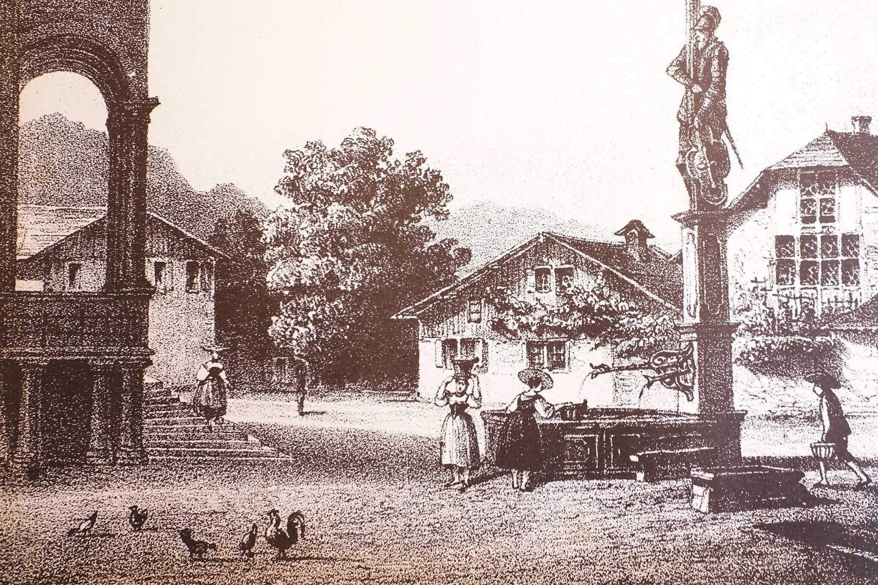 Foto & Immagini: Stanser Dorfplatz, Repro, 59,5x42 cm – Usato da Buochs venduto da chicco64 1