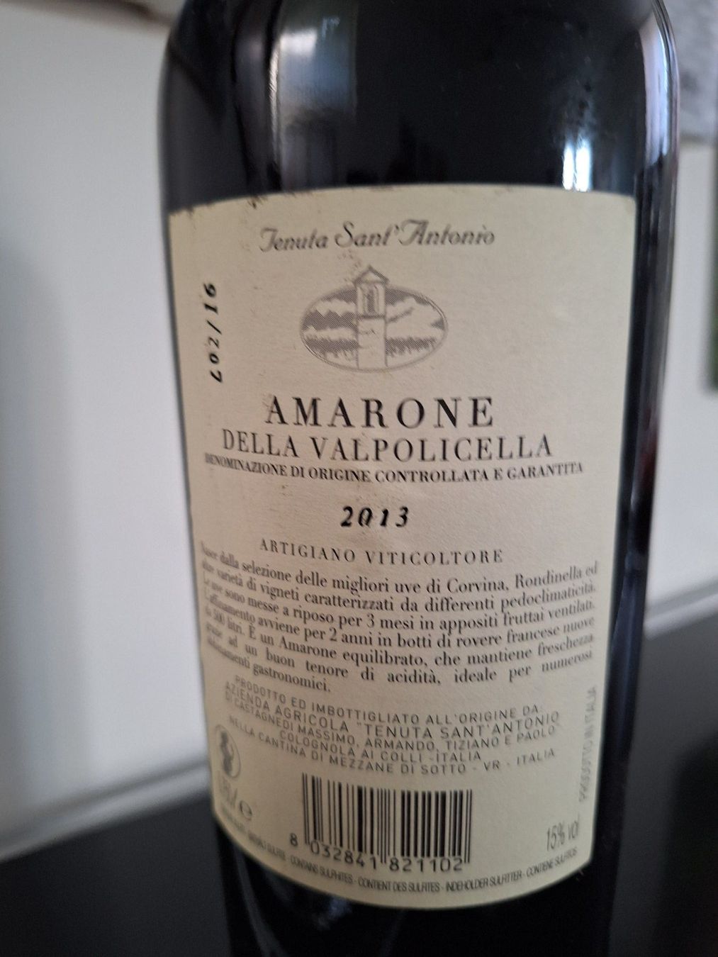 Amarone Vino: AMARONE DELLA VALPOLICELLA 2013 – Usato da Vernate venduto da gzi_z2lb 2