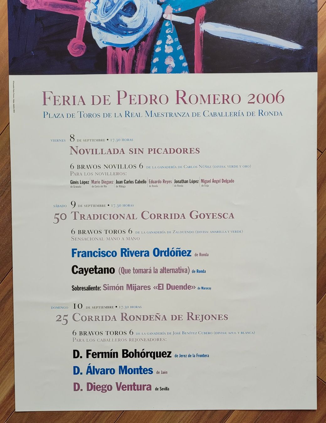 Posters & Illustrations: FERIA DE PEDRO ROMERO 2006 – D'occasion à Neftenbach par Mador6 2