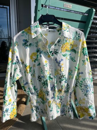 Blumen Hemd Zara M Baumwolle