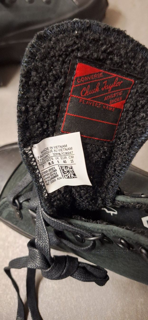 Converse Scarpe da uomo: Converse, RUN STAR HIKE noire, cuir – Nuovo e nell'imballaggio originale da Lussery-Villars venduto da pousinete02 2