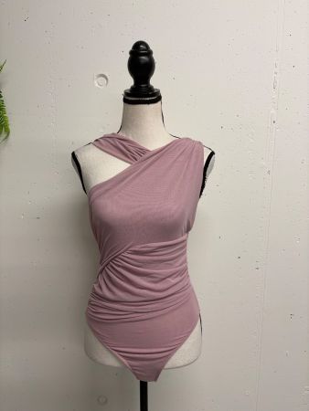 Zara Body transparent Tüll flieder Gr. XS/S Festival Party