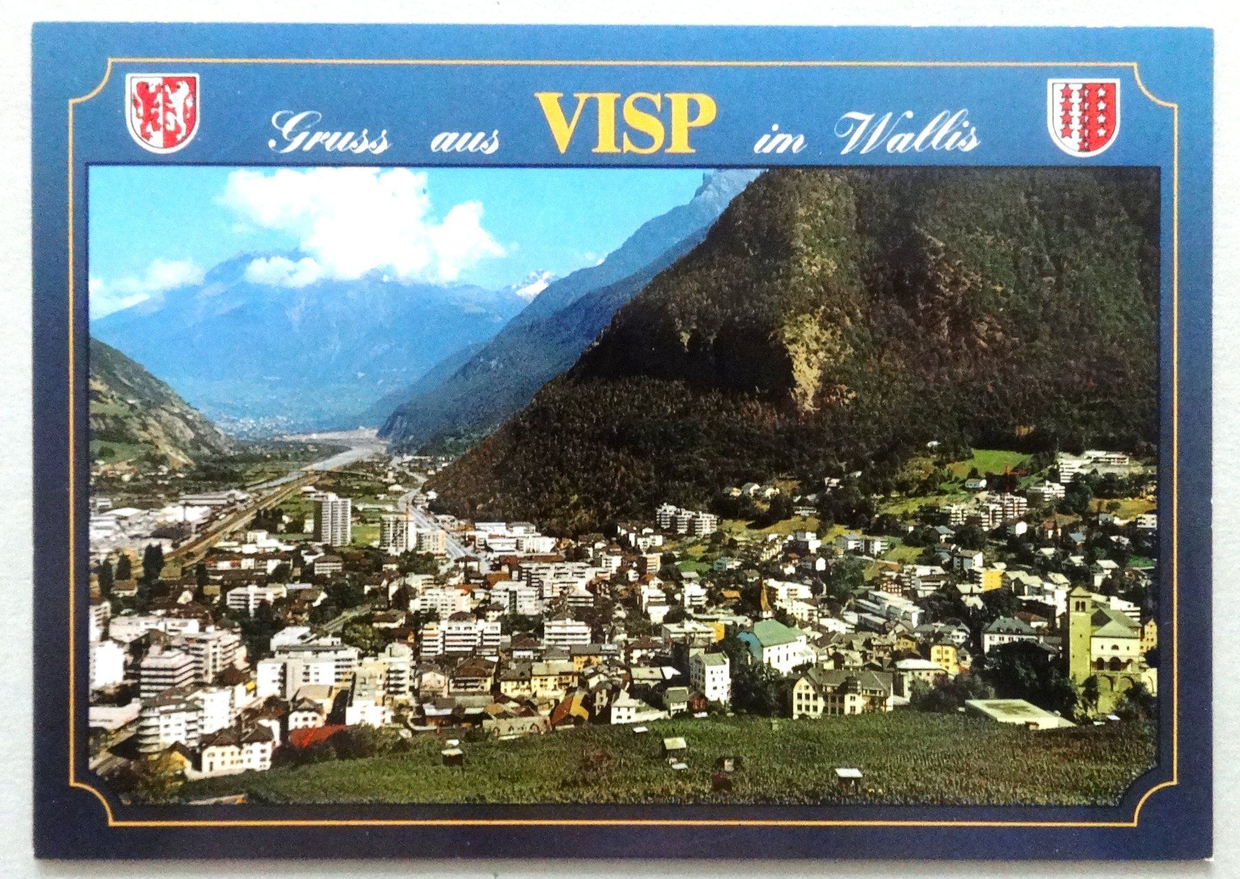 Cartoline postali: Visp im Wallis – Usato da Fétigny venduto da Billy2miny