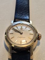 Omega Ladymatic Damenuhr vergoldet lederband ungetragen 