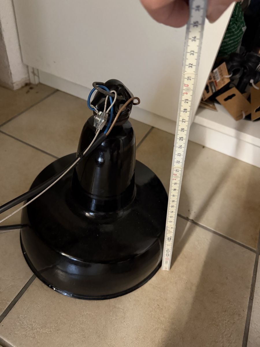 Lampadari & plafoniere: Lampe Metall antik schwarz  – Usato da Birsfelden venduto da Haex